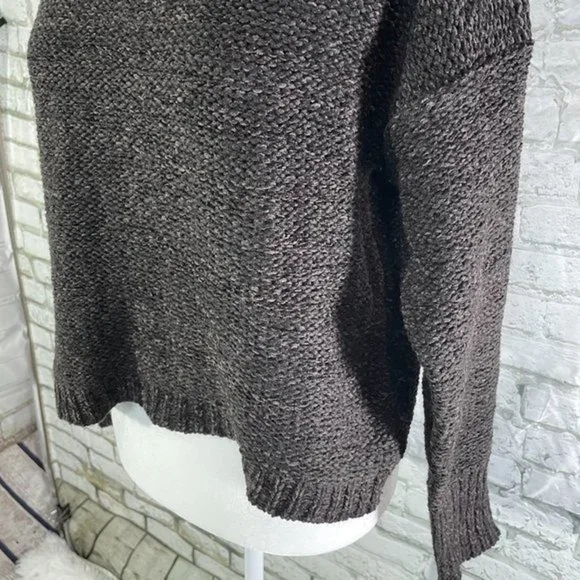 EVELYN TAYLOR Black Mock Neck Sweater Small - Picture 10 of 12
